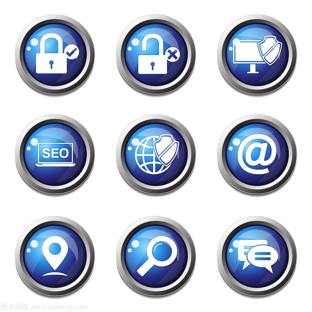 SEO優化下的互聯網標志圖標集 設計、趨勢與策略